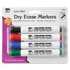 Charles Leonard Barrel Style Dry Erase Markers, Assorted, Chisel, 4 Per Pack, PK12 47814